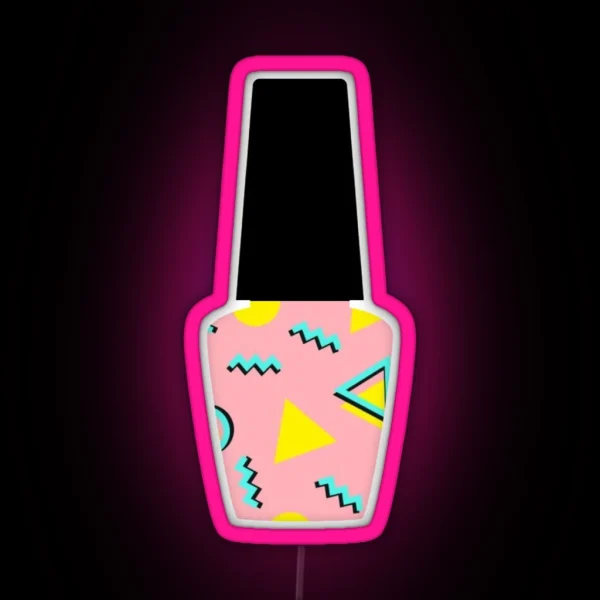 80s Nail Polish 3 RGB Neon Sign