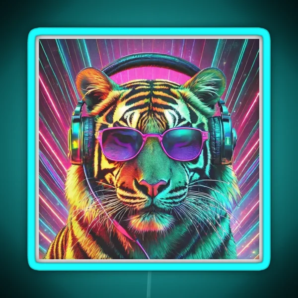 80s Neon Tiger RGB Neon Sign