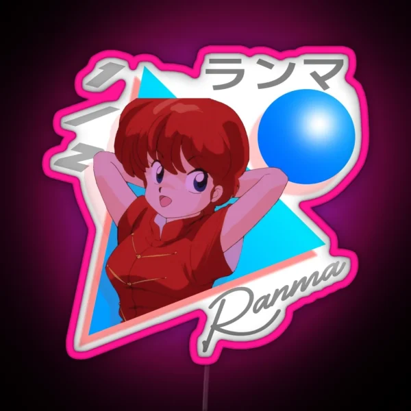 80s Ranma 1 2 Retrowave RGB Neon Sign