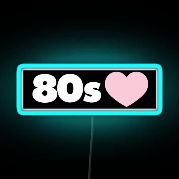 80s RGB Neon Sign