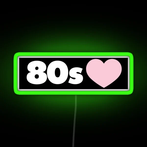 80s RGB Neon Sign