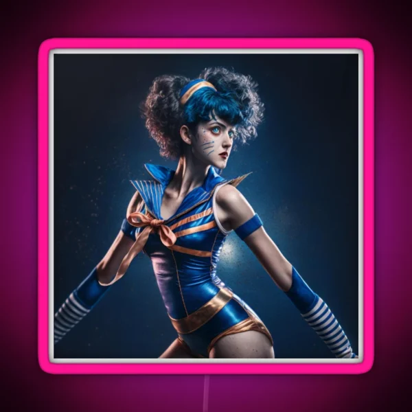 80s Sailor Mercury RGB Neon Sign