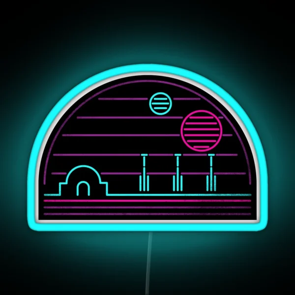 80s Tatooine RGB Neon Sign