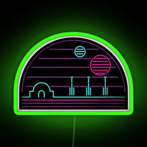 80s Tatooine RGB Neon Sign