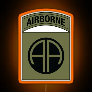 82nd Airborne All American RGB Neon Sign