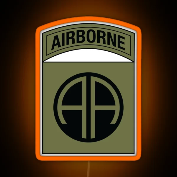 82nd Airborne All American RGB Neon Sign