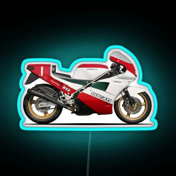 851 Tricolore Superbike RGB Neon Sign