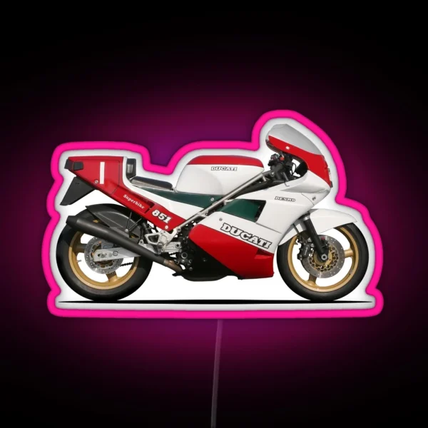 851 Tricolore Superbike RGB Neon Sign