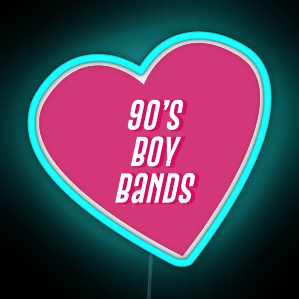 90 S Boy Bands RGB Neon Sign