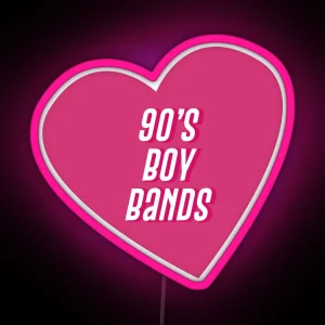 90 S Boy Bands RGB Neon Sign