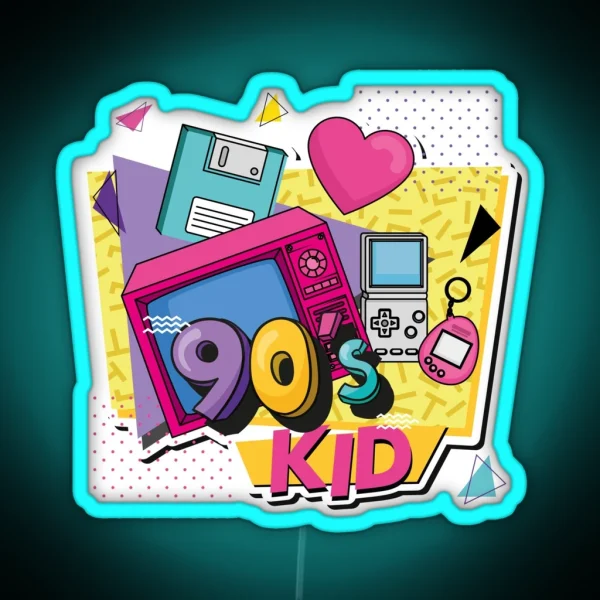 90 S Kid RGB Neon Sign