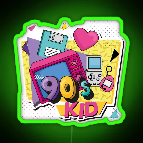 90 S Kid RGB Neon Sign