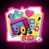 Retro-futuristic 90s Kids' Room Neon Sign with Vibrant RGB Colors