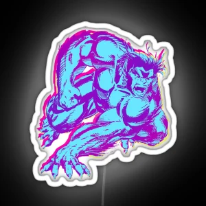 90 S Retro Jim Lee X Men Beast RGB Neon Sign