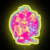 Vintage 90s retro comic book inspired Jim Lee X-Men RGB artwork