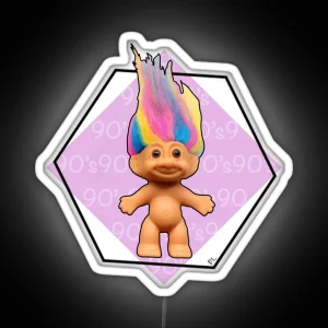 90 S Troll Doll RGB Neon Sign