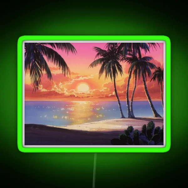 90s Anime 80s Anime RGB Neon Sign