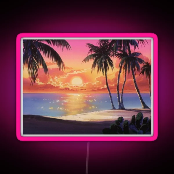 90s Anime 80s Anime RGB Neon Sign