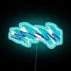 Retro 90s Vibes: Colorful Neon Sign with Classic RGB Lighting