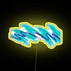 Retro Vibes LED Neon Sign with Full Color RGB Lighting
