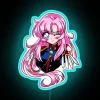 Vintage inspired Utena Tenjou character 90s era neon lighting decor