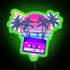 Retrofuturistic 90s Vaporwave Synthwave Inspired Neon Sign Art Decoration