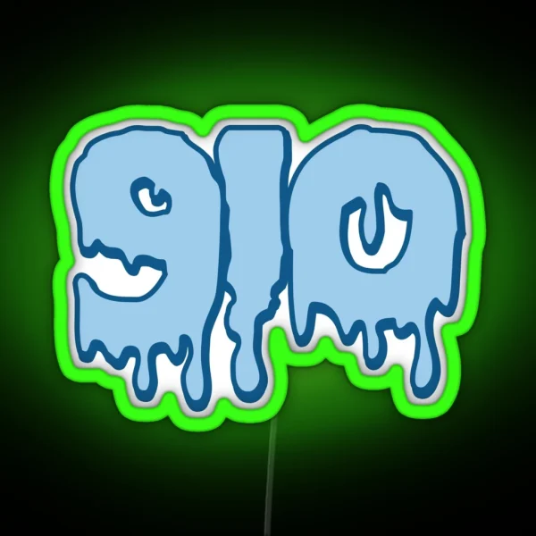910 Navy And Sky Blue RGB Neon Sign