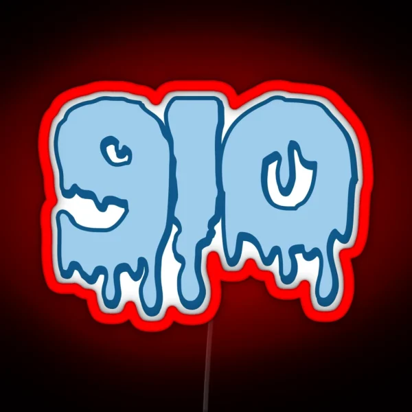 910 Navy And Sky Blue RGB Neon Sign