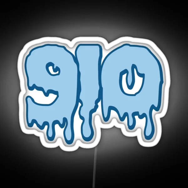 910 Navy And Sky Blue RGB Neon Sign