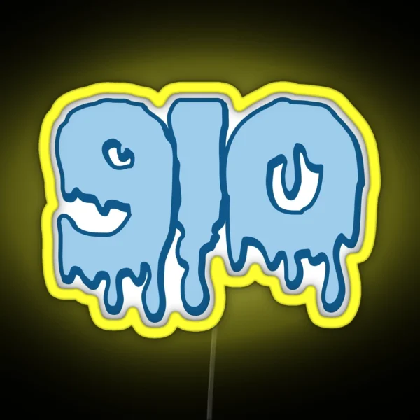 910 Navy And Sky Blue RGB Neon Sign
