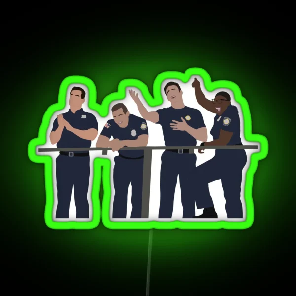 911 Bobby Buck Eddie And Hen RGB Neon Sign