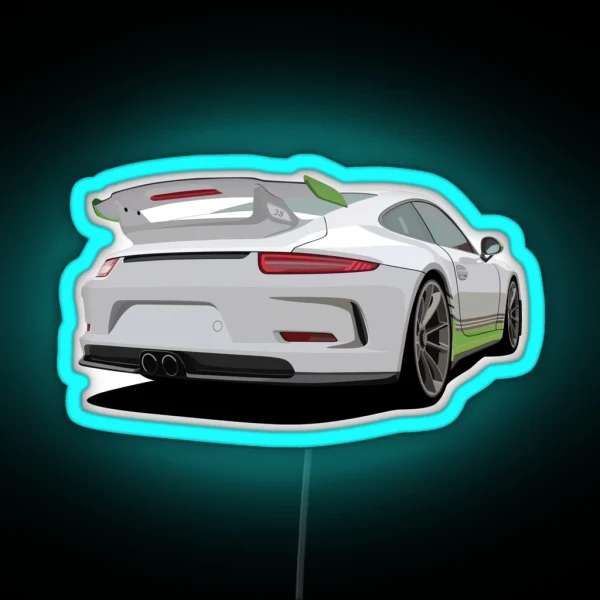 911 GT3 Cartoon RGB Neon Sign