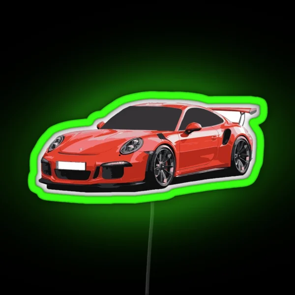 911 GT3 RS Art RGB Neon Sign
