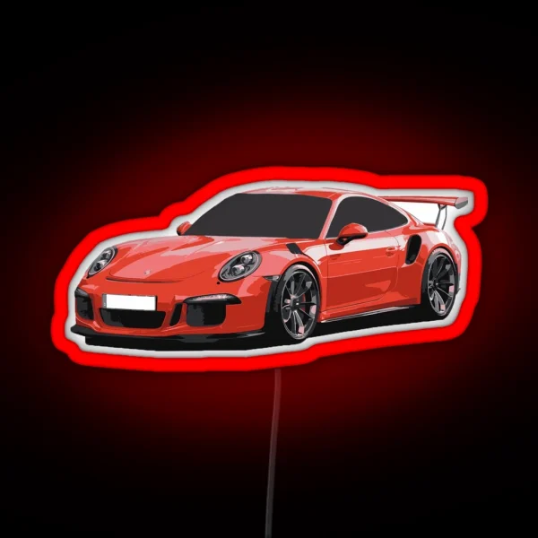 911 GT3 RS Art RGB Neon Sign