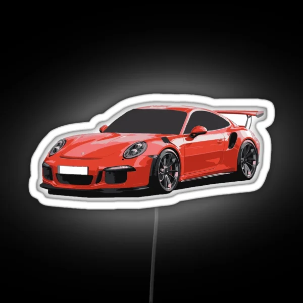 911 GT3 RS Art RGB Neon Sign