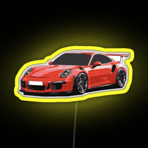 911 GT3 RS Art RGB Neon Sign