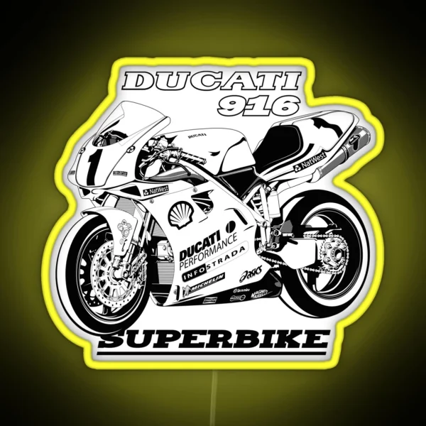 916 Superbike RGB Neon Sign