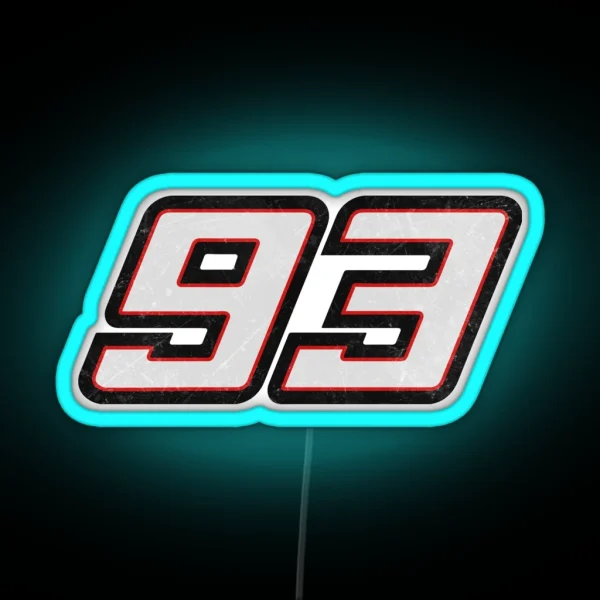 93 Marques Motorsport Motogp Decal RGB Neon Sign