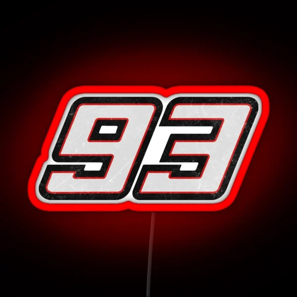 93 Marques Motorsport Motogp Decal RGB Neon Sign