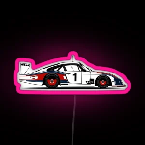 935 Moby Dick Race Car RGB Neon Sign