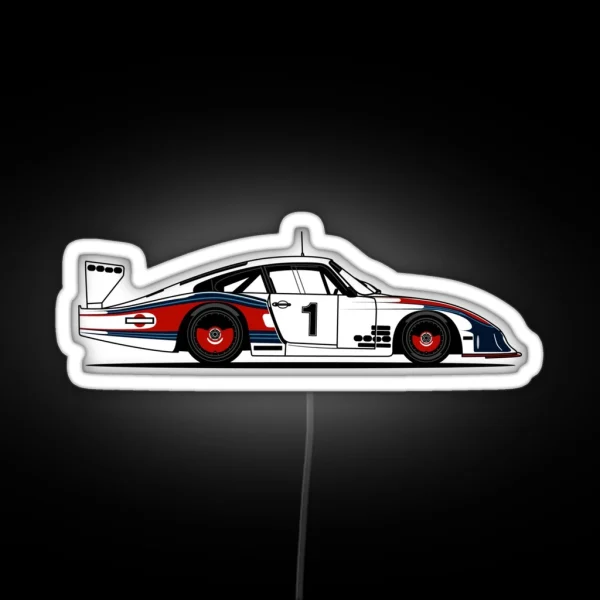 935 Moby Dick Race Car RGB Neon Sign