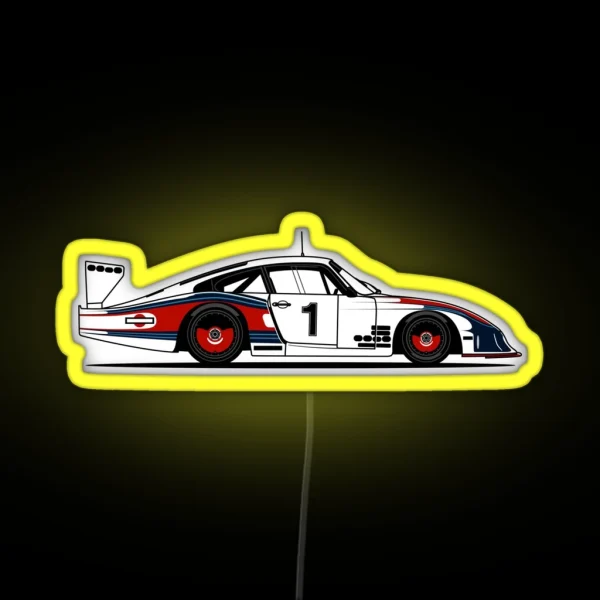935 Moby Dick Race Car RGB Neon Sign