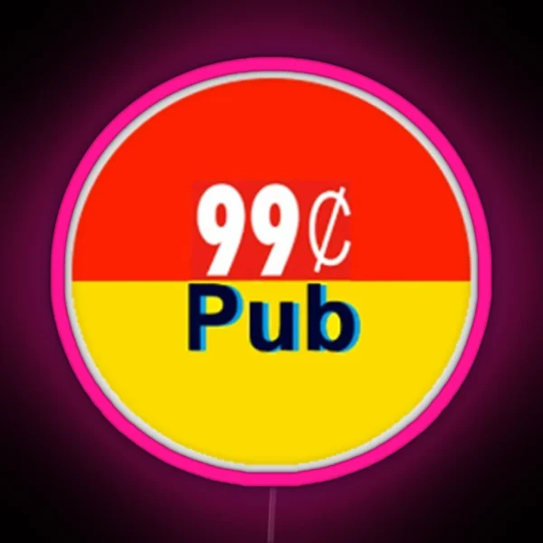 99 Cent Pub Small Bobber Logo RGB Neon Sign