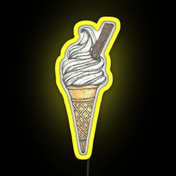 99 Flake Ice Cream RGB Neon Sign