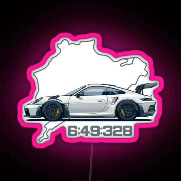 992 GT3 RS Nordschleife RGB Neon Sign