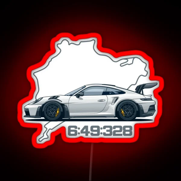 992 GT3 RS Nordschleife RGB Neon Sign