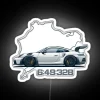 992 GT3 RS Nordschleife RGB Neon Sign - Image 5