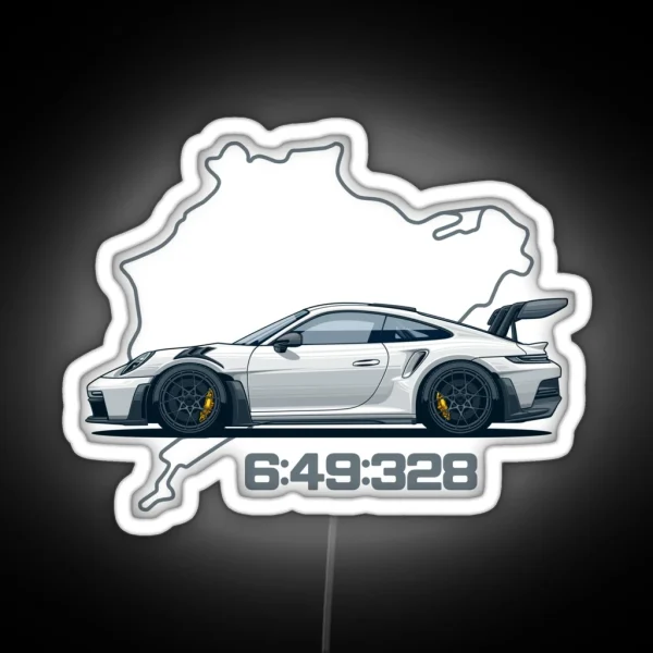 992 GT3 RS Nordschleife RGB Neon Sign