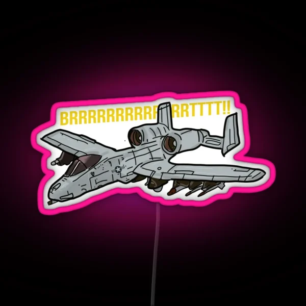 A 10 OA 10 Thunderbolt II Warthog RGB Neon Sign