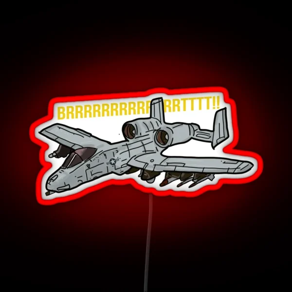 A 10 OA 10 Thunderbolt II Warthog RGB Neon Sign